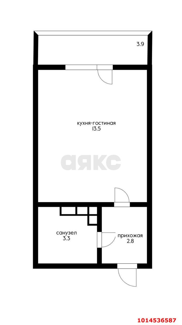 Фото №19: Студия 23 м² - Краснодар, жилой комплекс Победный, ул. Евгении Жигуленко, 13