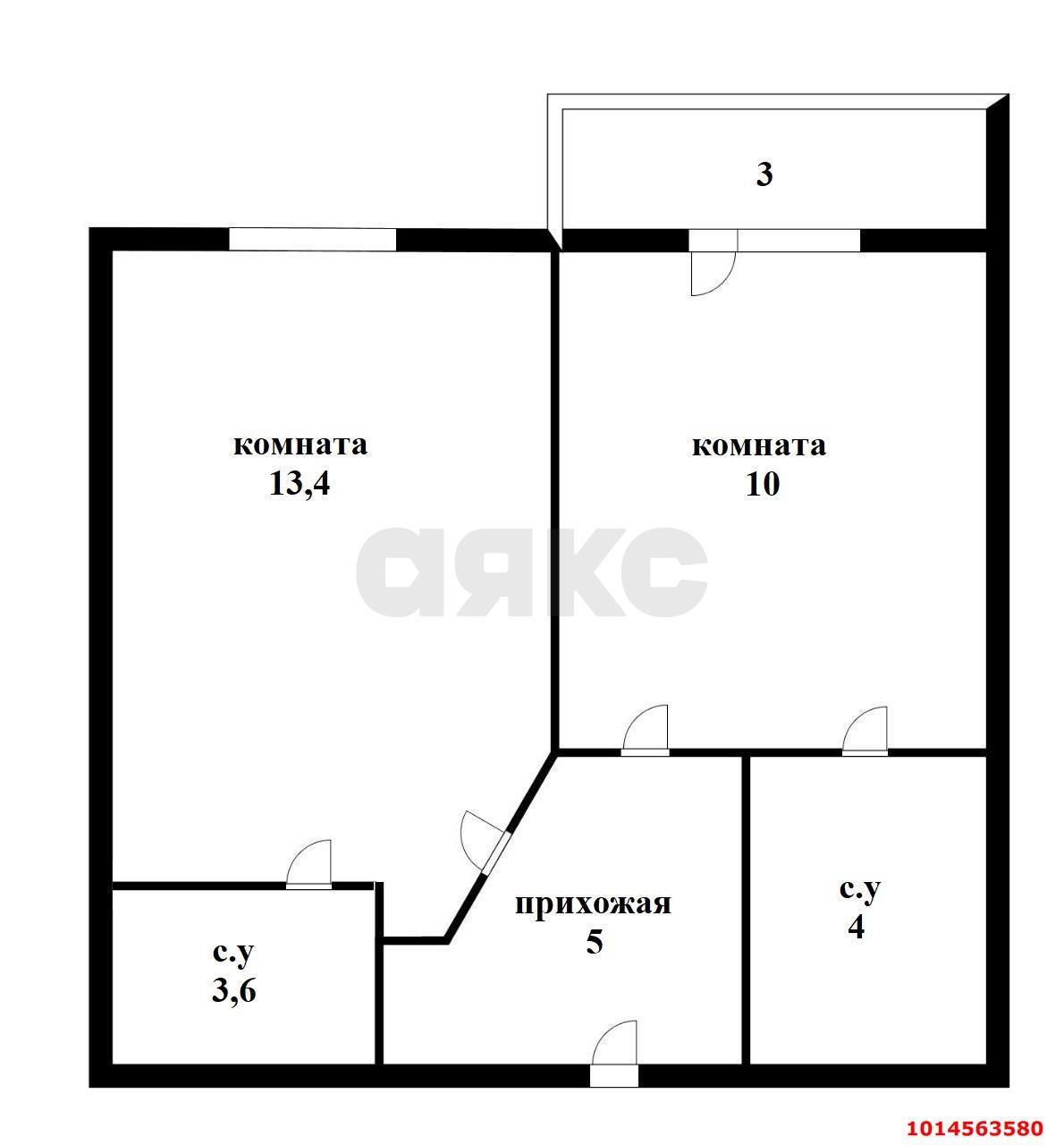 Фото №7: 1-комнатная квартира 39 м² - Краснодар, имени Петра Метальникова, ул. Петра Метальникова, 3/1к1