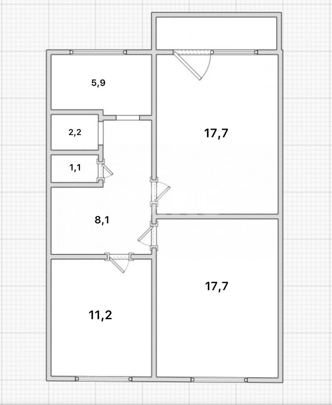 Фото №11: 3-комнатная квартира 63 м² - Тула, Мясново, пр-д 4-й  Мясново, 51