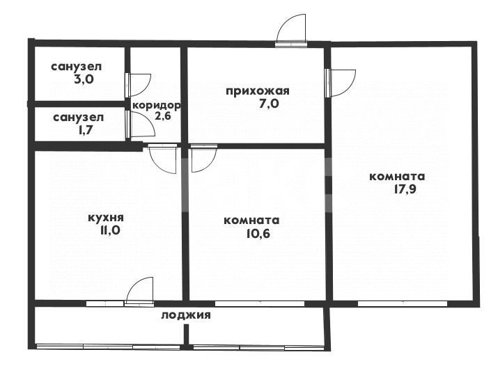 Фото №15: 2-комнатная квартира 57 м² - Геленджик, жилой комплекс Кубанская Марка, ул. Маршала Жукова, 1к1