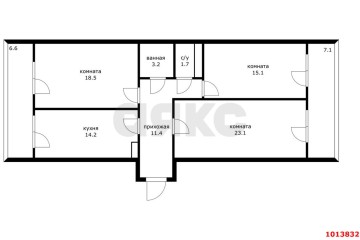 Фото №2: 3-комнатная квартира 100 м² - Краснодар, мкр. имени Петра Метальникова, ул. Петра Метальникова