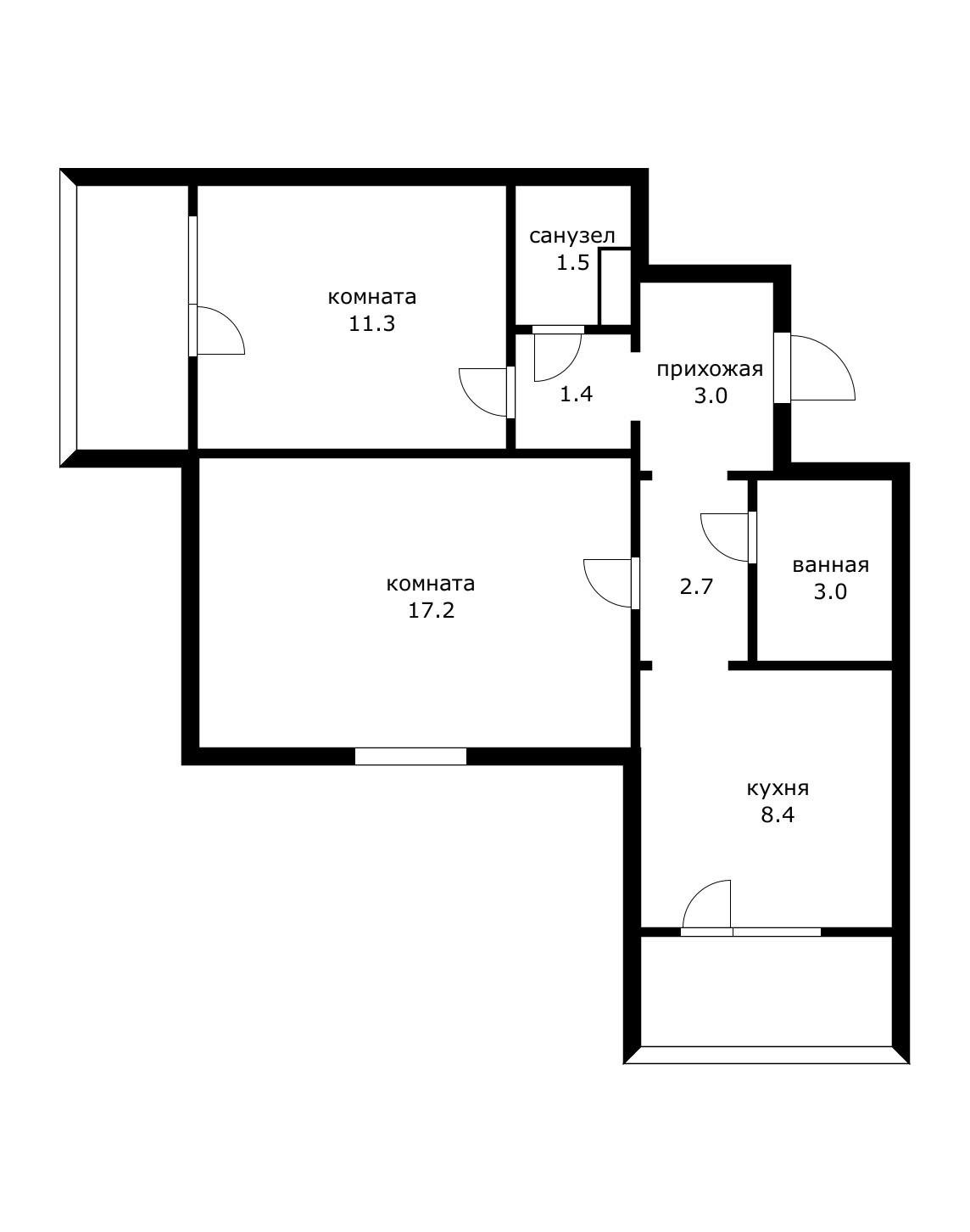 Фото №10: 2-комнатная квартира 57 м² - Краснодар, Западный внутригородской округ, мкр. Юбилейный, пр-кт Чекистов, 19