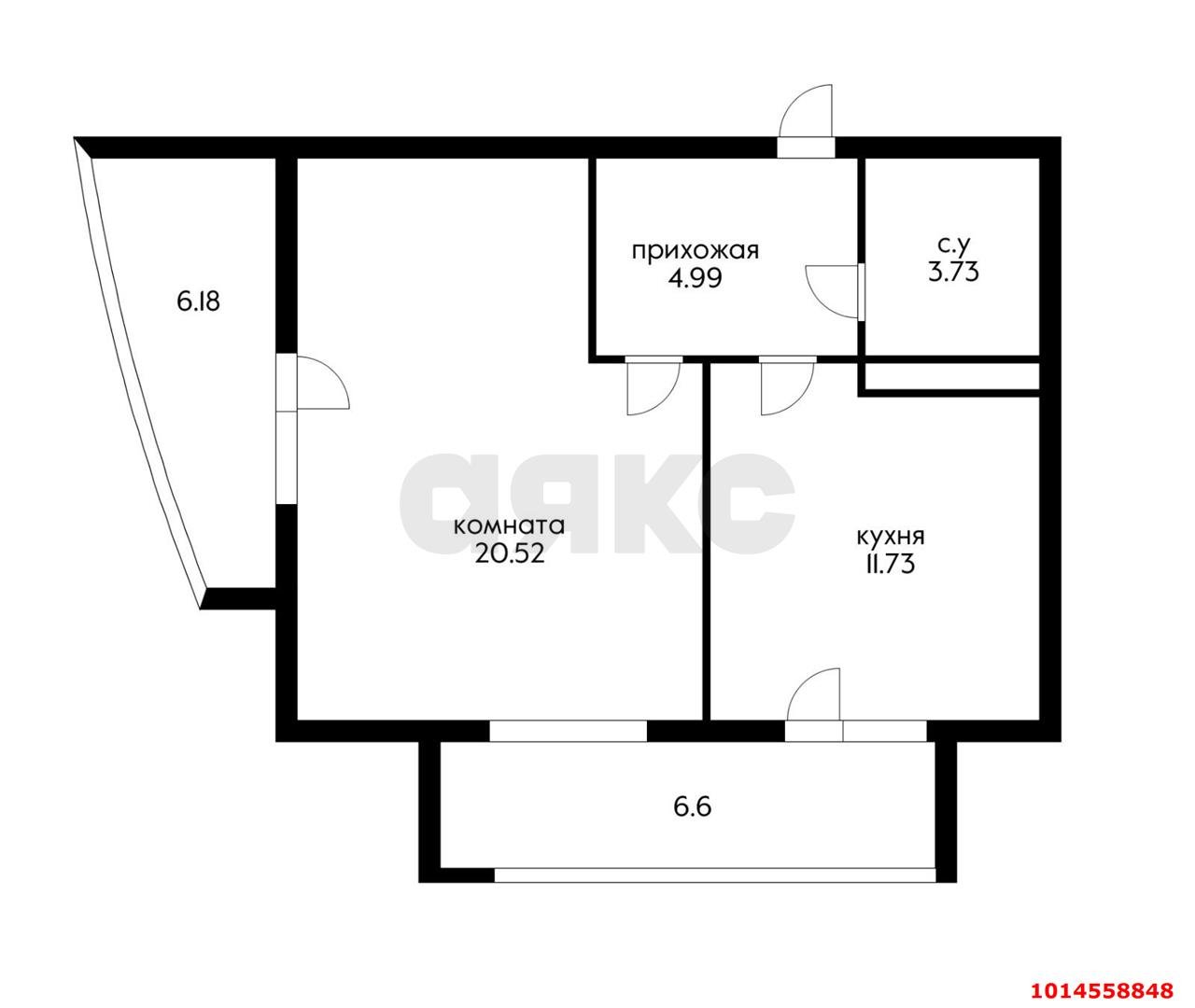 Фото №9: 1-комнатная квартира 44 м² - Краснодар, жилой комплекс Режиссёр, ул. Уральская, 100/6