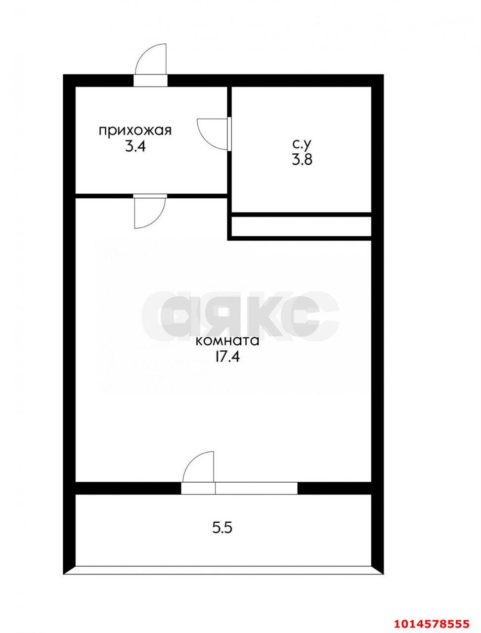 Фото №8: Студия 30 м² - Краснодар, жилой комплекс Ракурс, ул. имени Героя Ростовского, 8