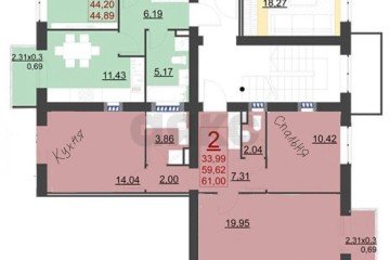 Фото №3: 2-комнатная квартира 70 м² - Краснодар, мкр. жилой комплекс Новая Португалия, ул. Лиссабонская, 109к25