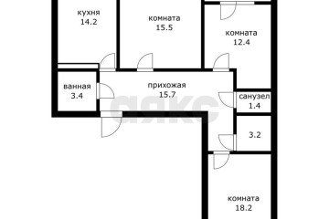 Фото №4: 3-комнатная квартира 90 м² - Краснодар, мкр. Почтовый, пр-кт имени писателя Знаменского, 20