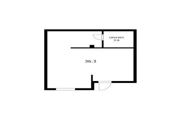 Фото №3: Коммерция 36 м² - Краснодар, мкр. жилой комплекс Дыхание, ул. Лётчика Позднякова, 2к19