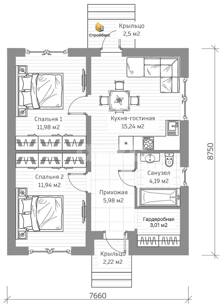 Фото №19: Дом 57 м² + 7 сот. - Голубицкая, коттеджный  Мечта, ул. Береговая, 15