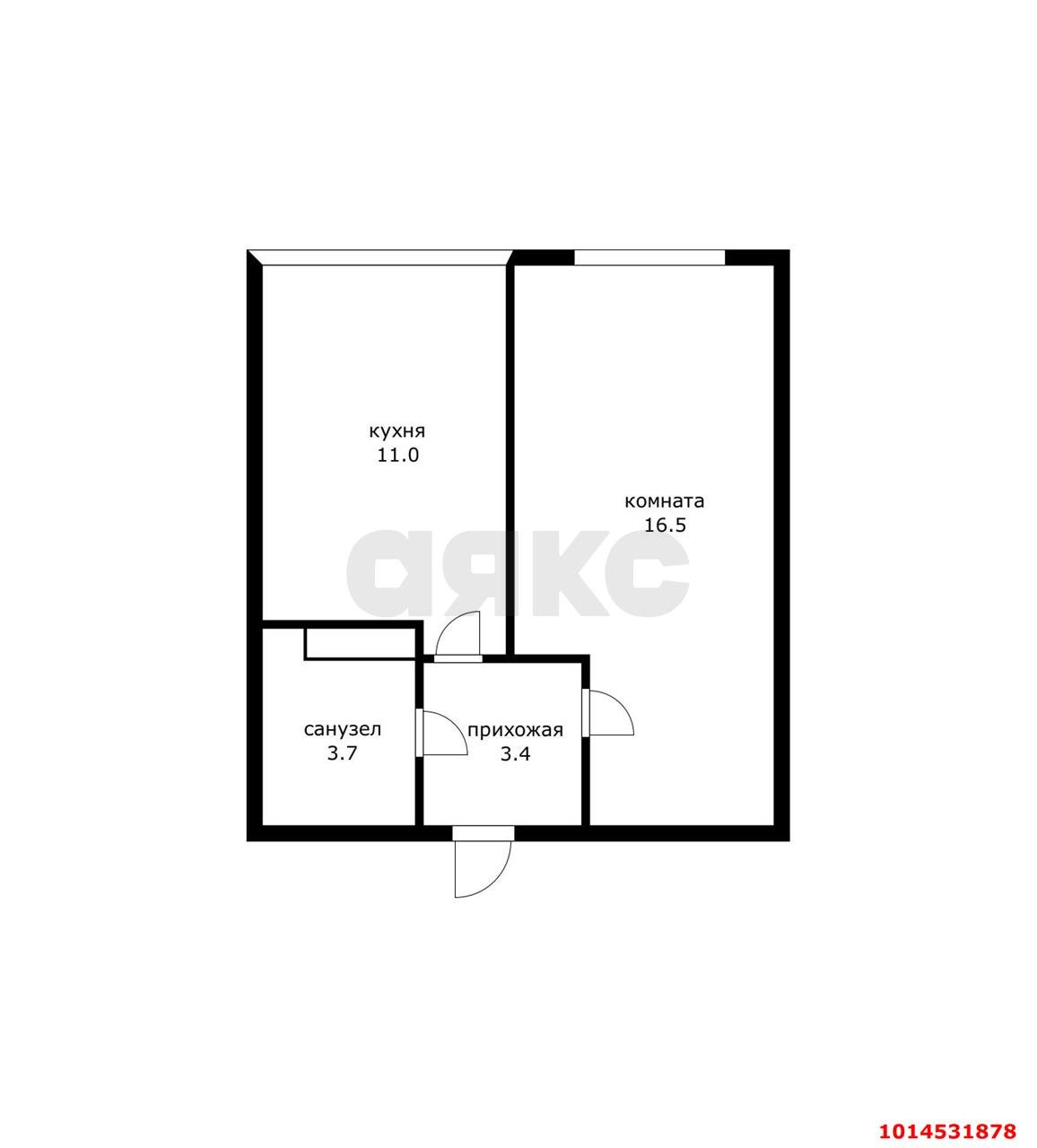 Фото №18: 1-комнатная квартира 35 м² - Краснодар, Камвольно-суконный Комбинат, ул. Магистральная, 11к1