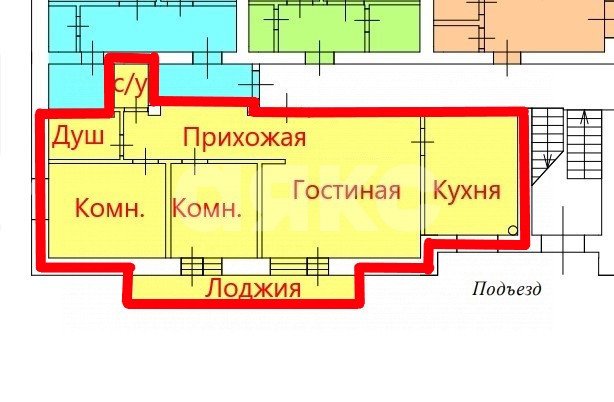 Фото №27: 3-комнатная квартира 77 м² - Темрюк, ул. Анджиевского, 38к1