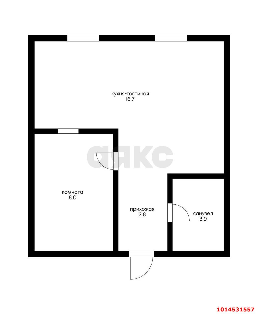 Фото №7: 1-комнатная квартира 30 м² - Краснодар, мкр. Западный внутригородской округ, ул. Михаила Власова, 256