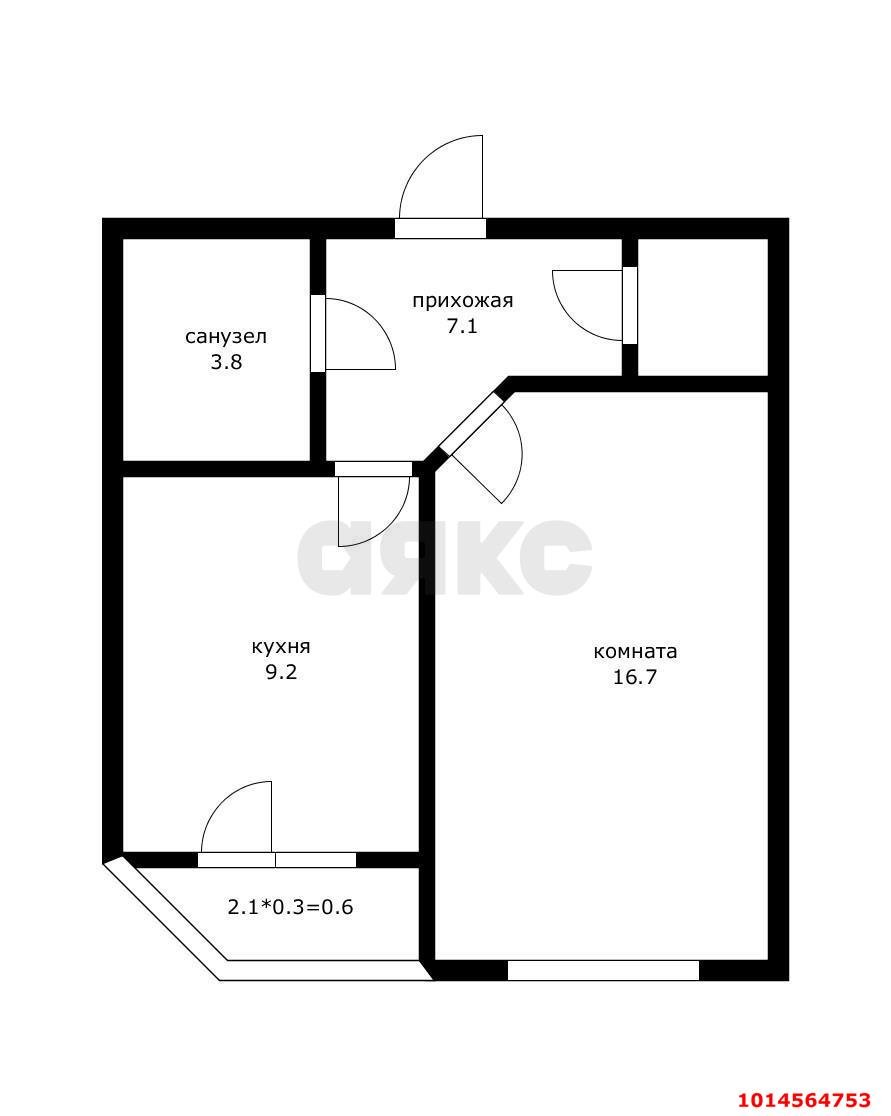Фото №17: 1-комнатная квартира 41 м² - Краснодар, жилой комплекс Прованс, ул. Генерала Петрова, 27