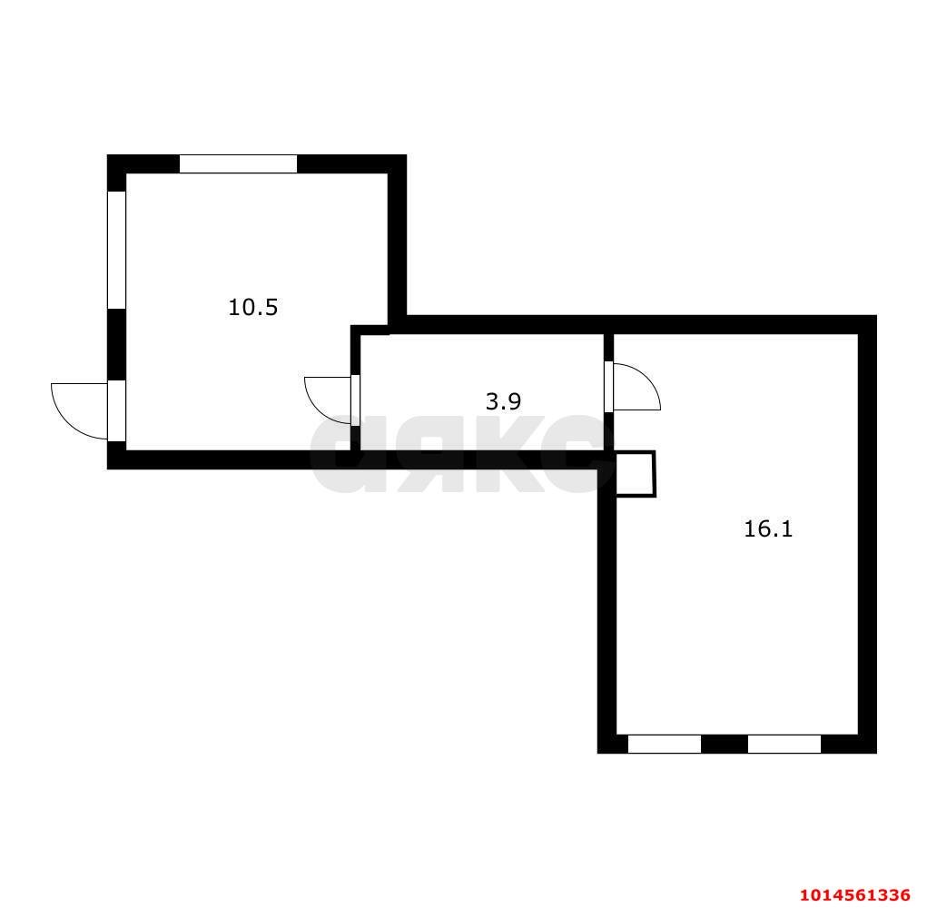 Фото №11: 1-комнатная квартира 30 м² - Краснодар, Центральный, ул. Митрофана Седина, 72
