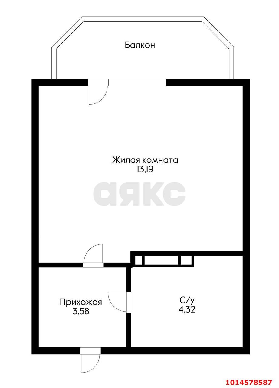 Фото №14: Студия 22 м² - Краснодар, Светлоград, ул. Красных Партизан, 1/4к8