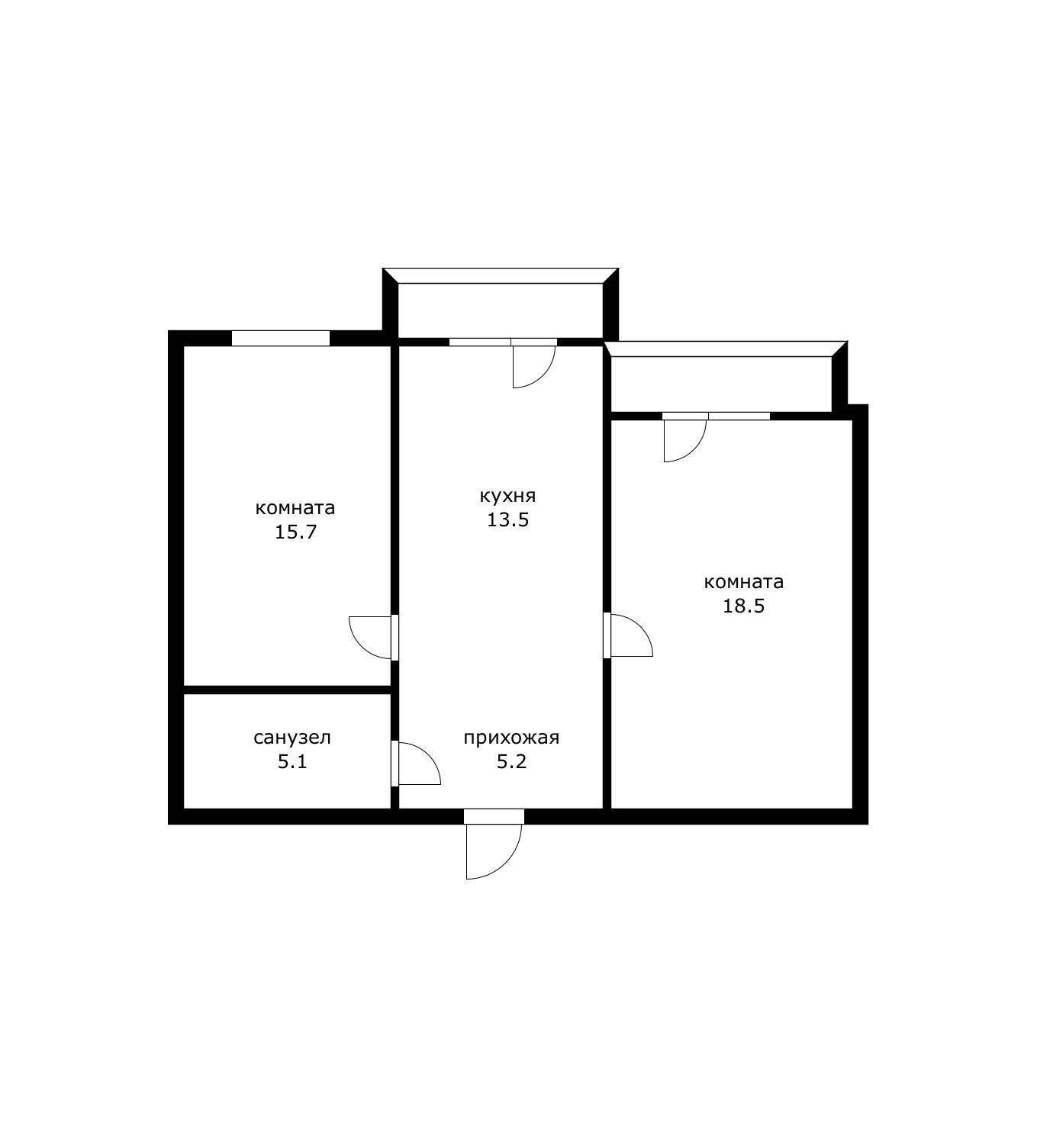 Фото №12: 2-комнатная квартира 66 м² - Краснодар, Прикубанский внутригородской округ, Калинино, мкр. Краевая Клиническая Больница, ул. 1 Мая, 186