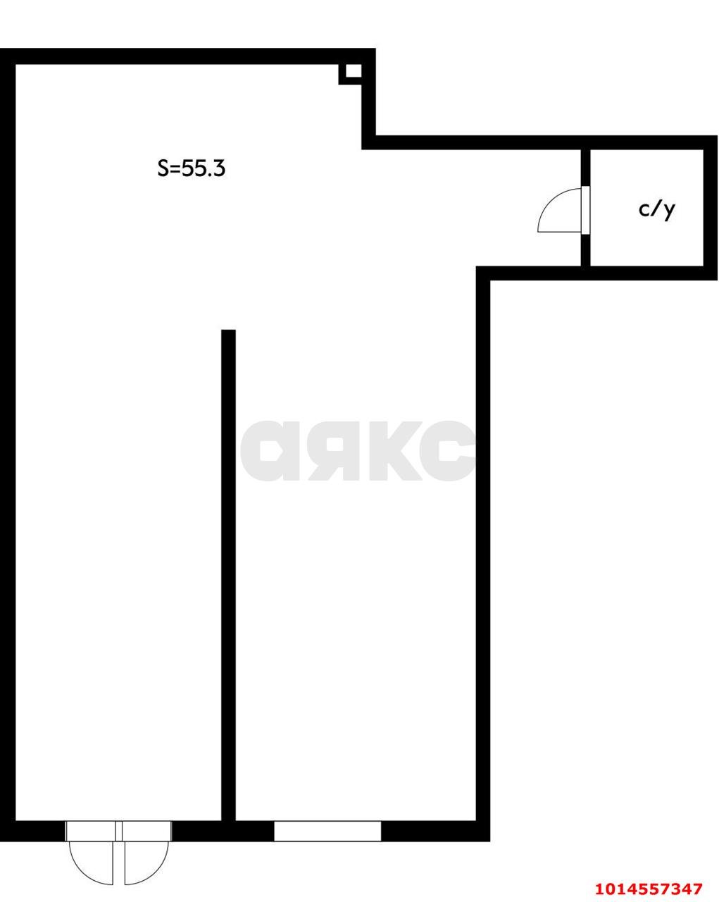 Фото №7: Торговое помещение 56 м² - Краснодар, Догма Парк, ул. Марины Цветаевой, 7к2