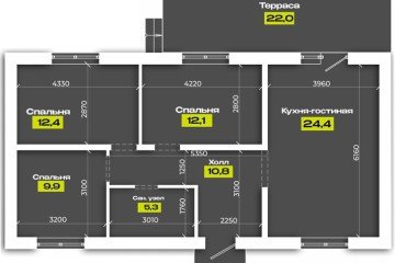 Фото №1: Коттедж 85 м² - Мелодия, 