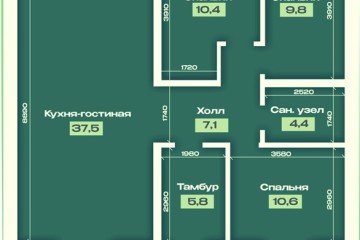 Фото №1: Коттедж 85 м² - Мелодия, 