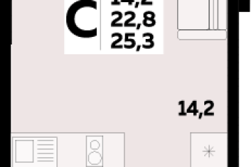 Фото №1: Студия 25 м² - Новая Адыгея, 