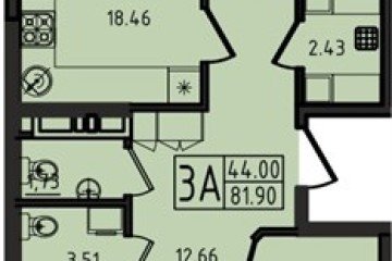 Фото №1: 3-комнатная квартира 81 м² - Майкоп, 