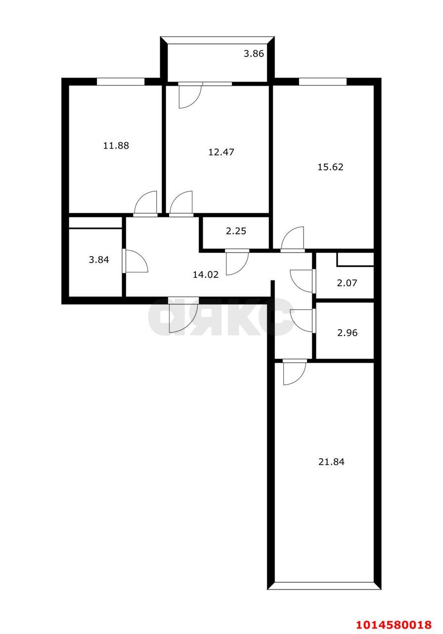 Фото №20: 3-комнатная квартира 92 м² - Краснодар, ЖК Маршал, Западный внутригородской округ, Фестивальный, мкр. жилой комплекс Маршал, ул. Гаражная, 87