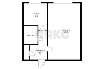 Фото №1: 1-комнатная квартира 29 м² - Энем, ул. Фрунзе, 10