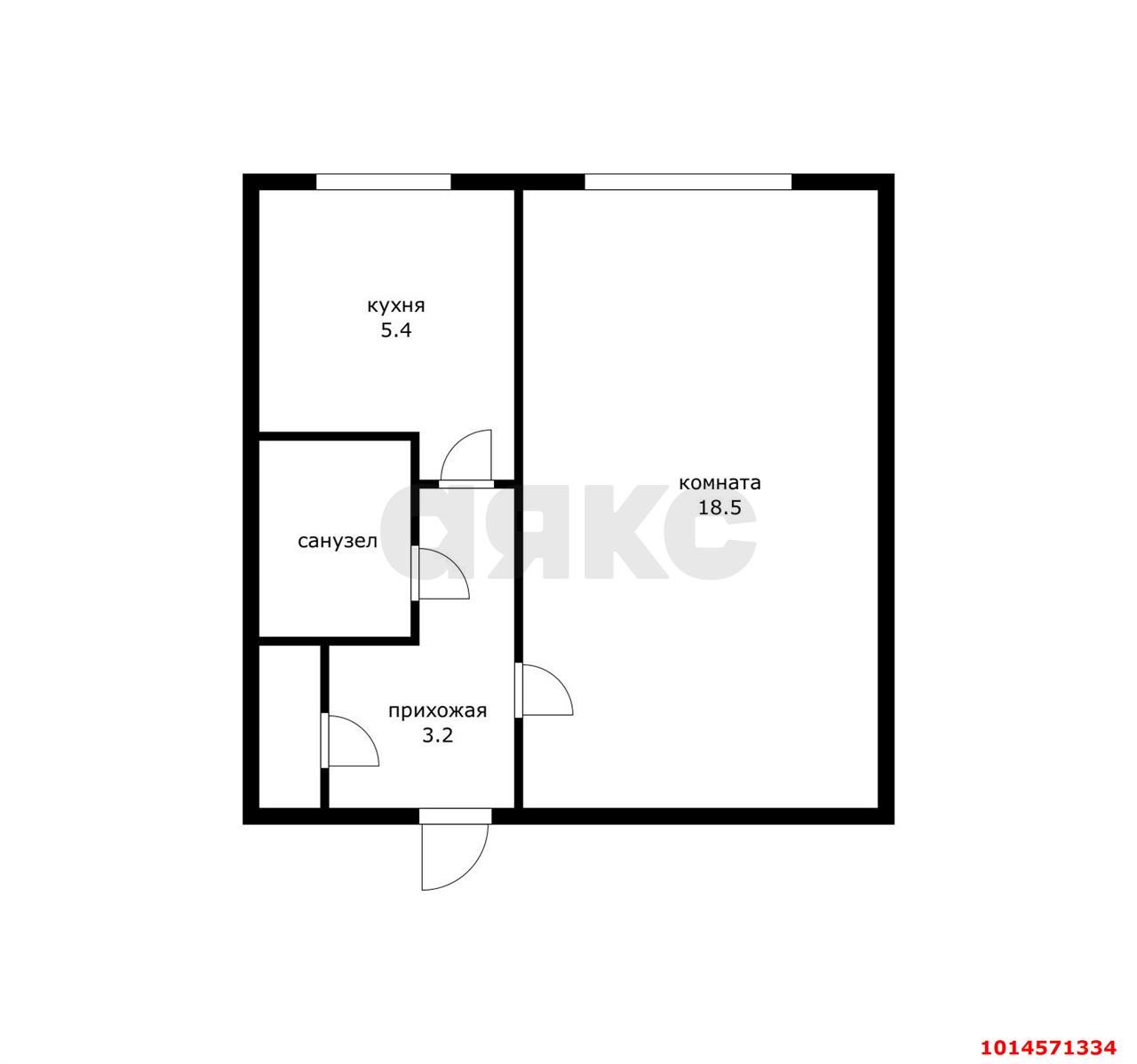 Фото №1: 1-комнатная квартира 29 м² - Энем, ул. Фрунзе, 10