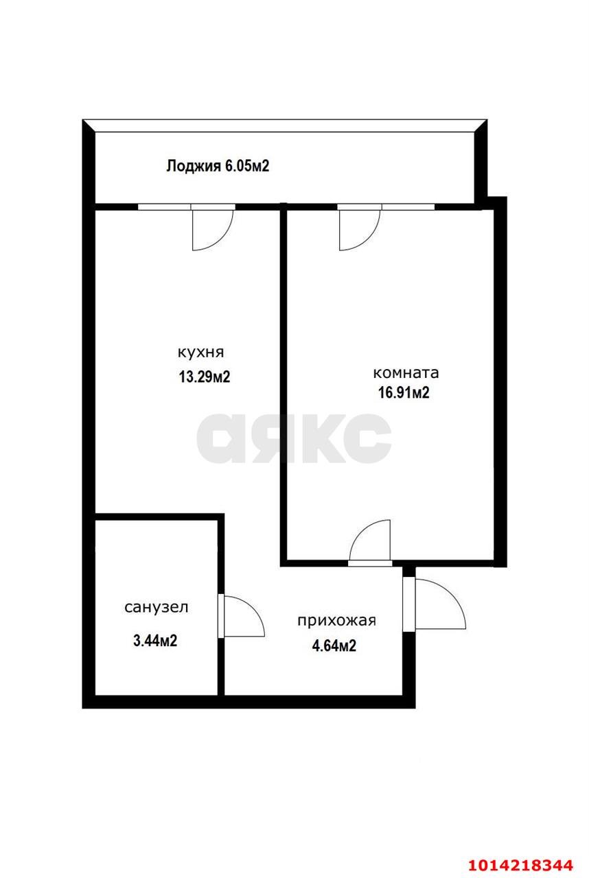 Фото №11: 1-комнатная квартира 45 м² - Краснодар, имени Петра Метальникова, ул. Петра Метальникова, 5к1