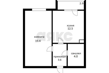 Фото №5: 1-комнатная квартира 39 м² - Адыгейск, ул. Эдепсукайская, 1/6