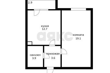 Фото №3: 1-комнатная квартира 40 м² - Адыгейск, ул. Эдепсукайская, 1/6