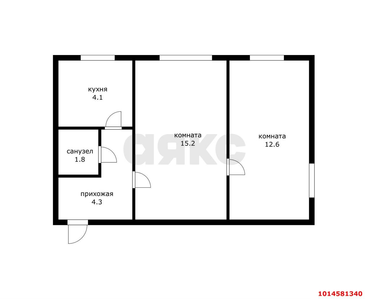 Фото №8: 2-комнатная квартира 38 м² - Краснодар, Черёмушки, пр-д 5-й Артельный, 29