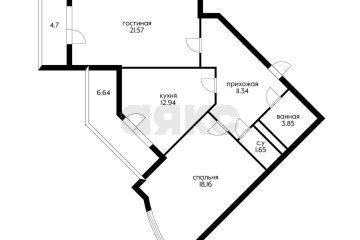 Фото №2: 2-комнатная квартира 67 м² - Краснодар, мкр. Центральный, ул. Октябрьская, 181/2