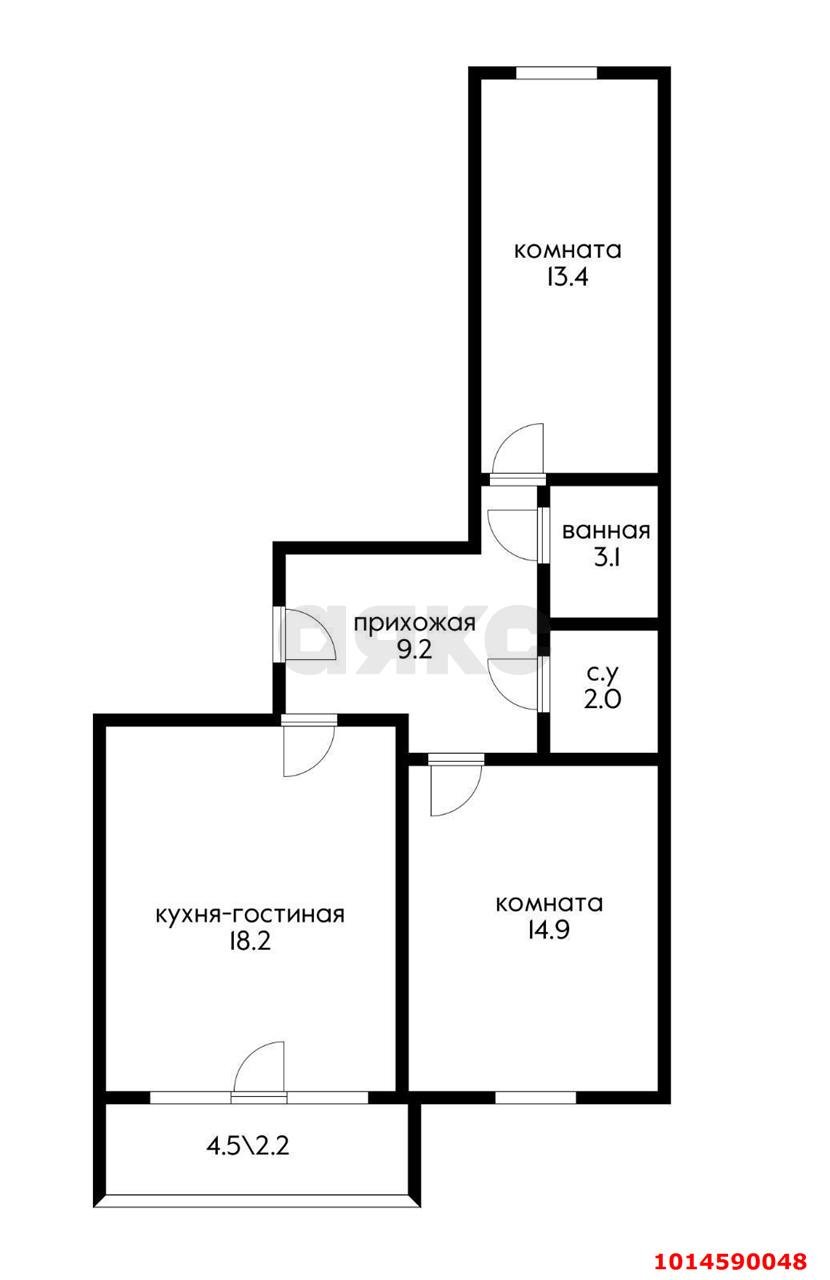 Фото №11: 2-комнатная квартира 67 м² - Краснодар, жилой комплекс Свобода, ул. Понтийская