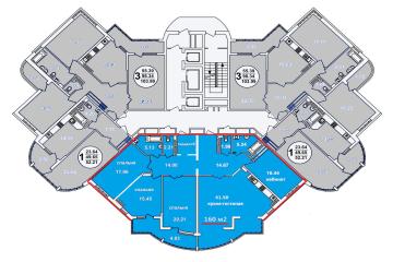 Фото №2: 4-комнатная квартира 160 м² - Краснодар, мкр. Западный внутригородской округ, ул. Шоссе Нефтяников, 18