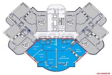 Фото №2: 4-комнатная квартира 160 м² - Краснодар, мкр. Западный внутригородской округ, ул. Шоссе Нефтяников, 18