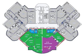 Фото №3: 4-комнатная квартира 160 м² - Краснодар, мкр. Западный внутригородской округ, ул. Шоссе Нефтяников, 18