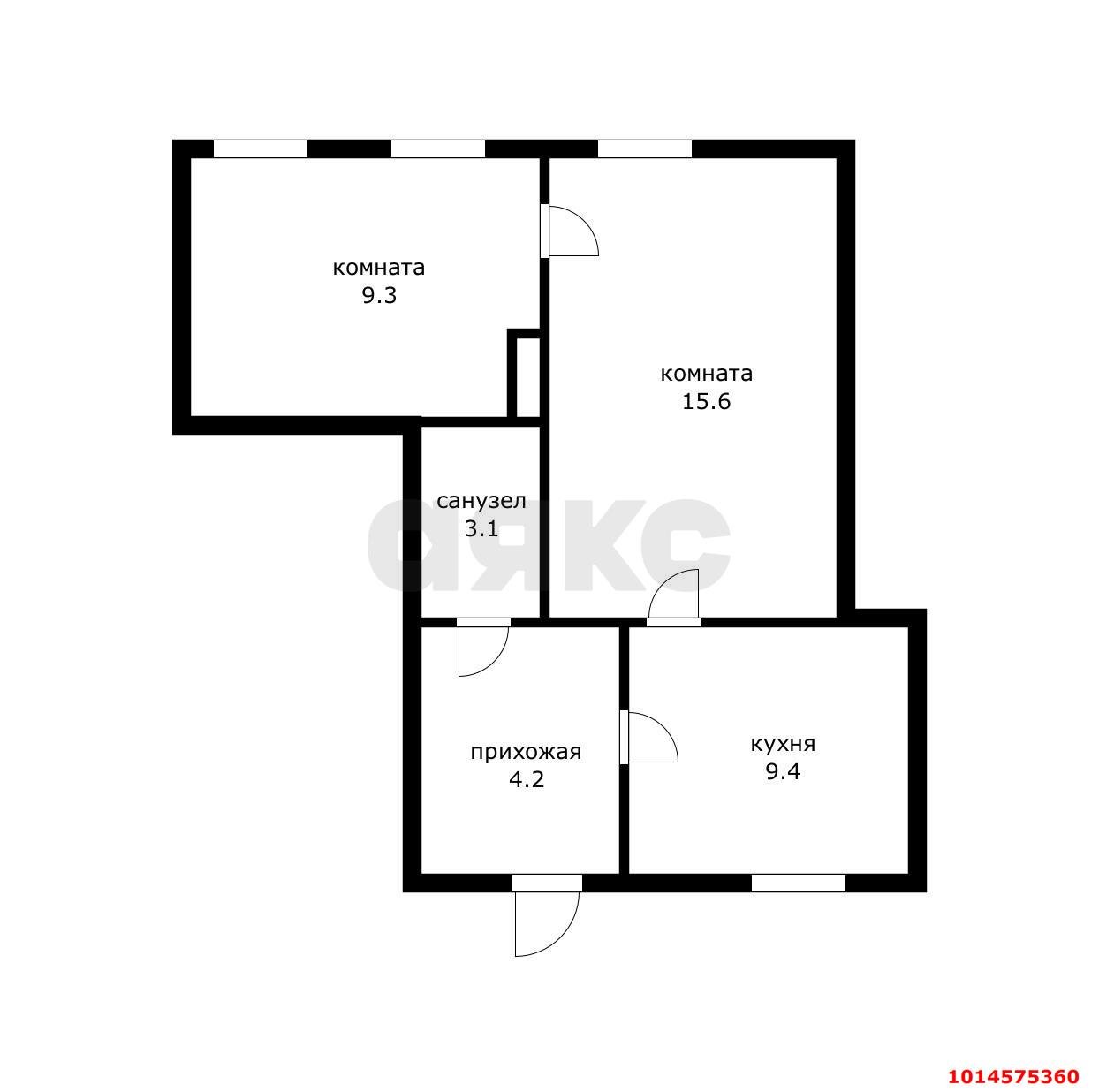 Фото №8: 2-комнатная квартира 37 м² - Краснодар, Центральный, ул. Янковского, 54