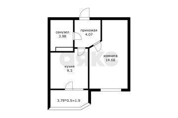 Фото №2: 1-комнатная квартира 32 м² - Краснодар, мкр. Достояние, ул. Григория Булгакова, 7к1