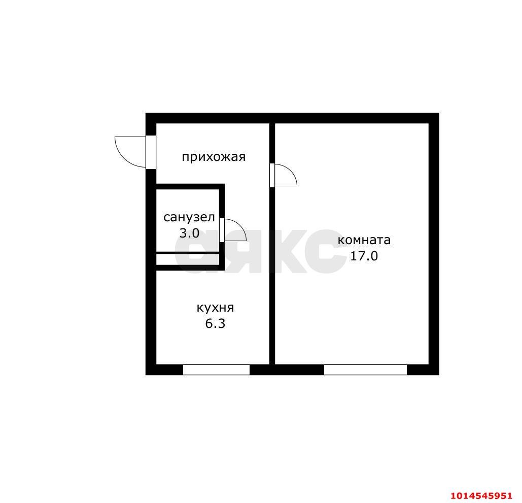 Фото №7: 1-комнатная квартира 31 м² - Краснодар, Черёмушки, ул. Стасова, 145Б