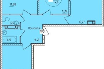 Фото №1: 3-комнатная квартира 74 м² - Краснодар, мкр. Карасунский внутригородской округ, 