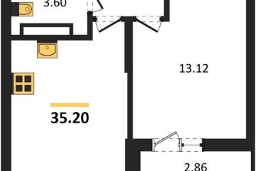 Фото №1: 1-комнатная квартира 35 м² - Краснодар, мкр. Карасунский внутригородской округ, 