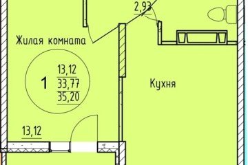 Фото №1: 1-комнатная квартира 35 м² - Краснодар, мкр. Карасунский внутригородской округ, 