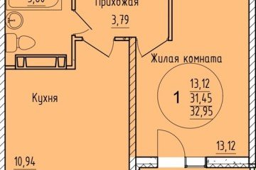 Фото №1: 1-комнатная квартира 32 м² - Краснодар, мкр. Карасунский внутригородской округ, 