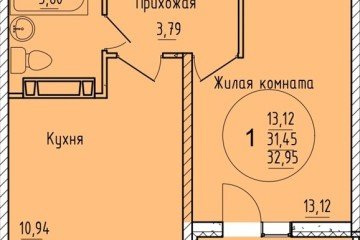Фото №1: 1-комнатная квартира 32 м² - Краснодар, мкр. Карасунский внутригородской округ, 