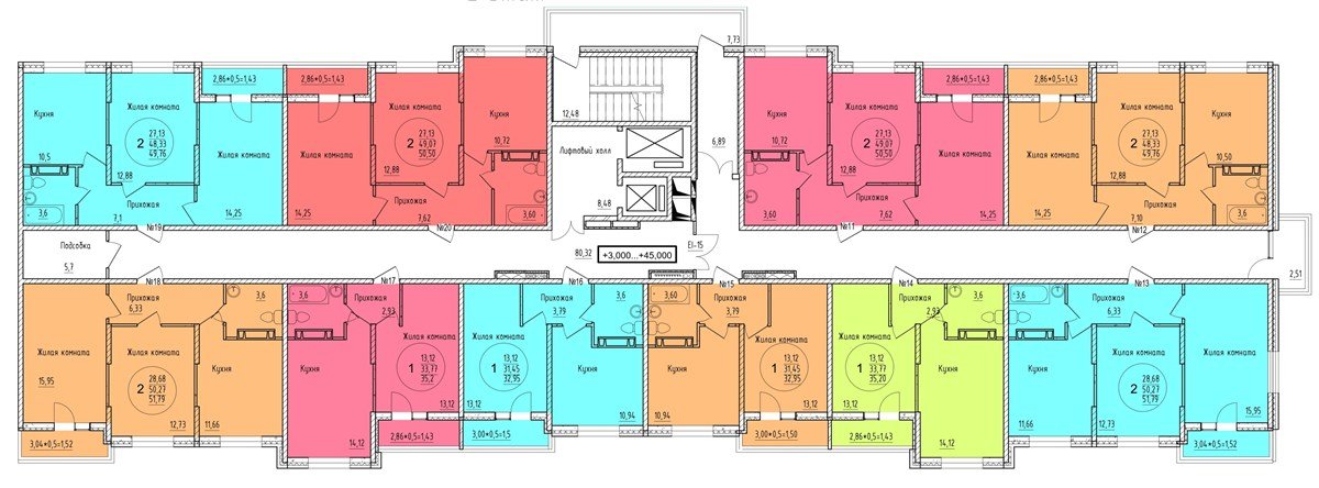 Фото №8: 2-комнатная квартира 50 м² - Краснодар, мкр. Карасунский внутригородской округ