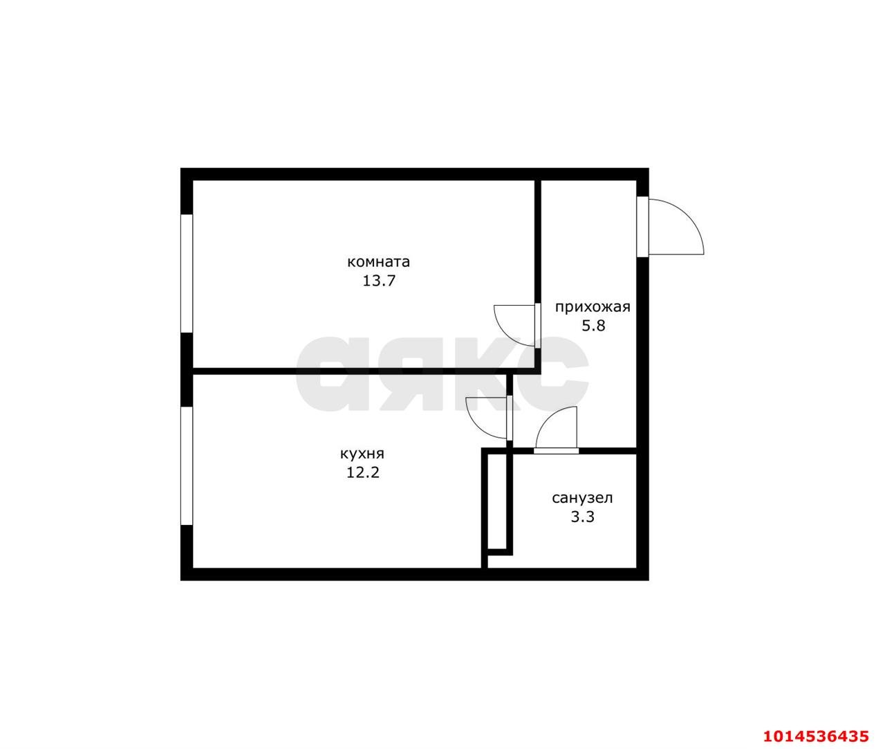 Фото №12: 1-комнатная квартира 35 м² - Краснодар, жилой комплекс Самолёт-6, ул. Ивана Беличенко, 90