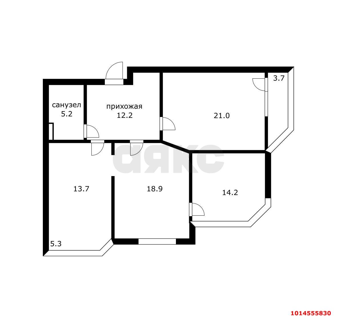 Фото №20: 3-комнатная квартира 89 м² - Краснодар, Завод Измерительных Приборов, ул. Зиповская, 11