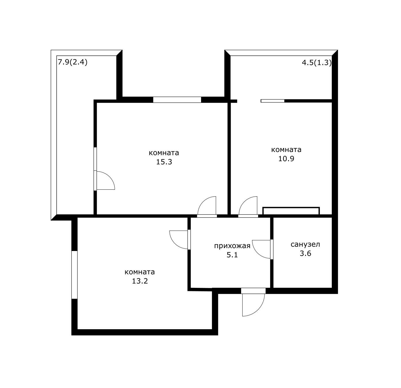 Фото №7: 2-комнатная квартира 58 м² - Краснодар, Прикубанский внутригородской округ, мкр. жилой комплекс Отражение, ул. Конгрессная, 41
