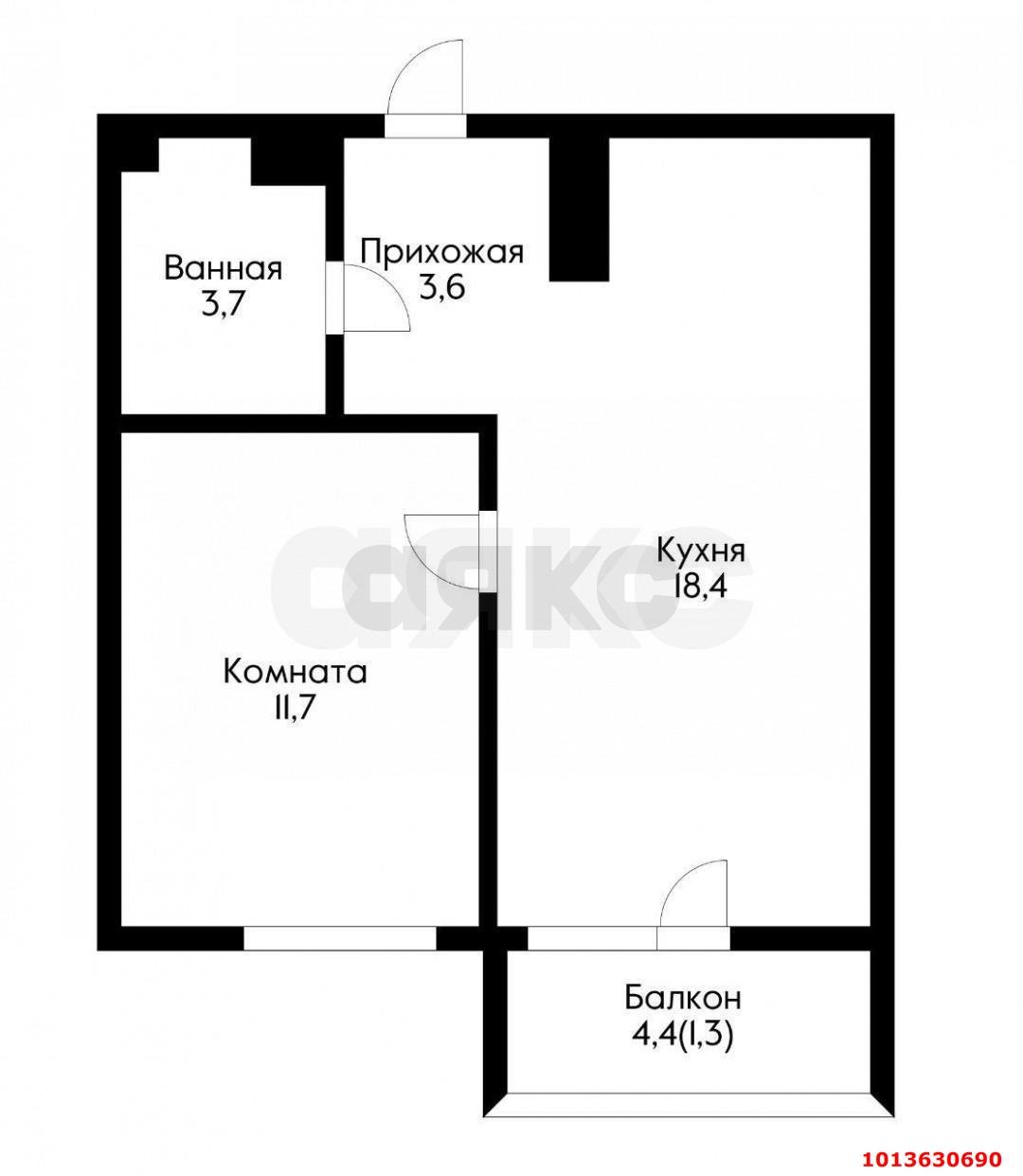 Фото №9: 1-комнатная квартира 39 м² - Краснодар, жилой комплекс Отражение, ул. Конгрессная, 41