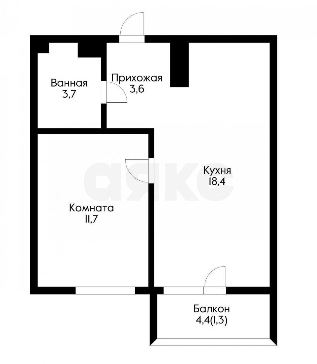 Фото №2: 1-комнатная квартира 41 м² - Краснодар, Прикубанский внутригородской округ, мкр. жилой комплекс Отражение, ул. Конгрессная, 41